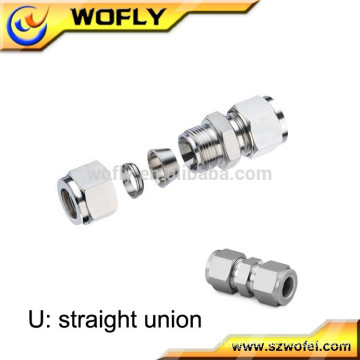 3/4 union coupling natural gas steel tube compression fittings